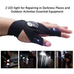 Repairing Finger Light Fishing Magic Strap Finger Glove LED Flashlight Torch Cover Survival