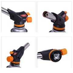 Welding Gas Torch Flame Gun Burner Nozzle Flamethrower Butane Burner Outdoor