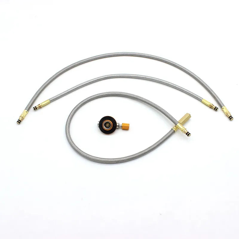 Outdoor Camping Stove Replacement Parts Hose and Valve Extended Gas Hose Extension