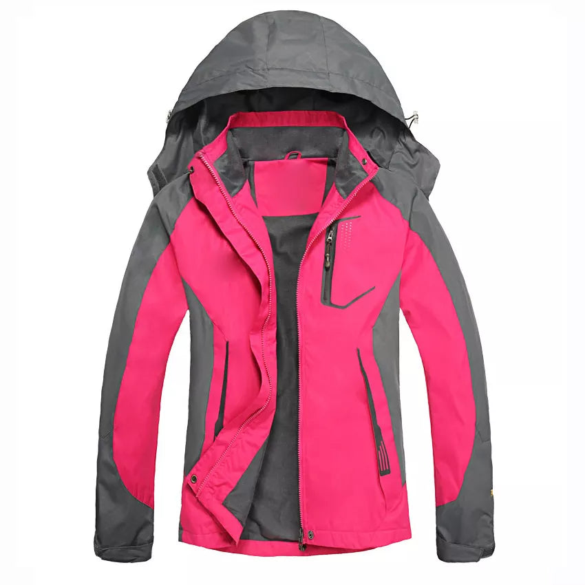 Man Women Windproof Outdoor Camping Hiking Climbing Jacket Coat Top Outwear