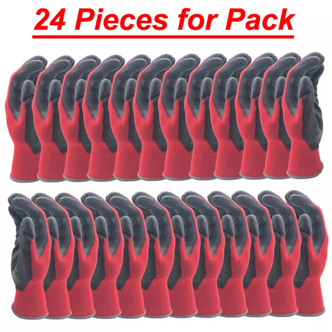 24Pieces/12Pairs Professional Working Protective Gloves For Men Construction Women