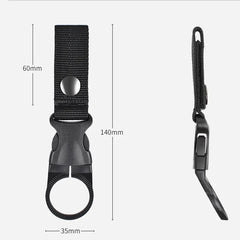 Webbing Buckle Hook Water Bottle Holder Clip Outdoor Military Nylon EDC Climb Carabiner