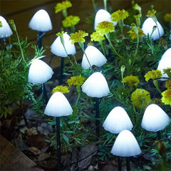 LED Outdoor Solar Mushroom Lights Waterproof Landscape Christmas Garland Fairy