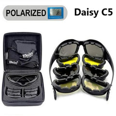 Desert 4 Lenses Army Goggles Outdoor UV Protect Sports Hunting Sunglasses Unisex