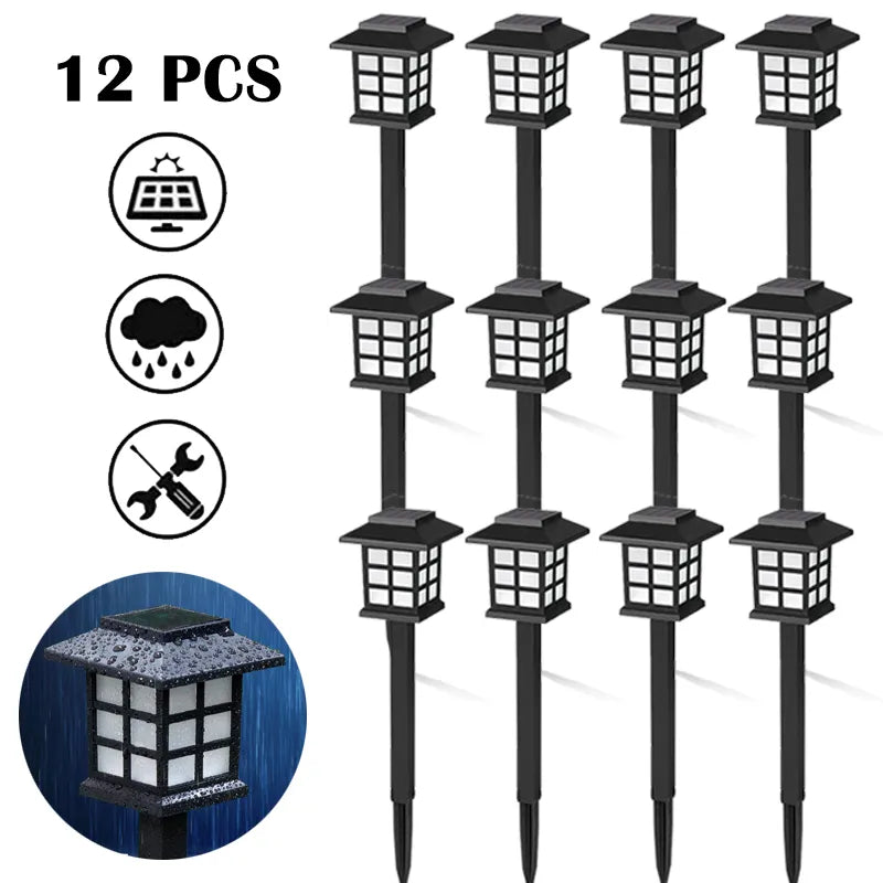 LED Solar Pathway Lights Lawn Lamp Outdoor Solar Lamp Decoration