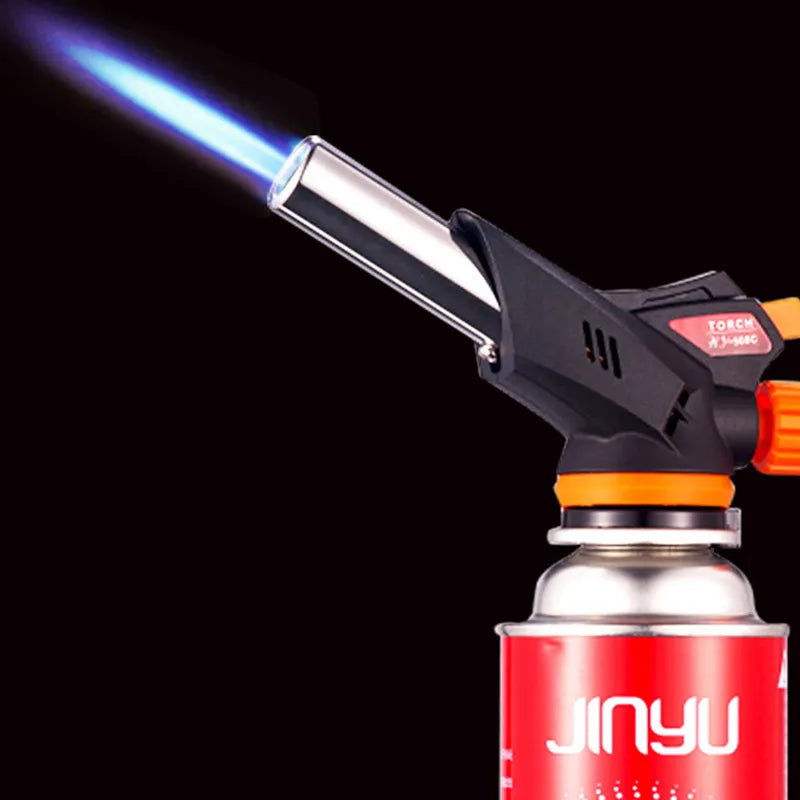 Welding Gas Torch Flame Gun Burner Nozzle Flamethrower Butane Burner Outdoor