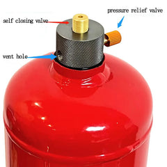 Outdoor Camping Stove Fire Extinguisher Bottle Adapter Propane Refill Adapter Liquefied