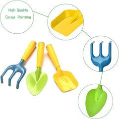Kids Candy Color Garden Tools ,Children Gardening Trowel Shovel Rake Yard Watering Pot
