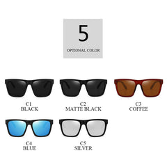Retro Square Polarzied Men's Sunglasses For Driving High Quality UV400 Oversized