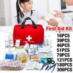Portable 16-300Pcs Emergency Survival Set First Aid Kit for Medicines Outdoor Camping