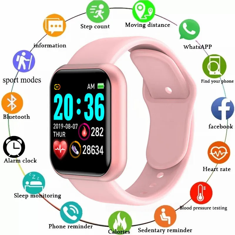Multifunctional Smart Watch Men Women Bluetooth Connected Phone Music Fitness