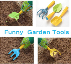 Kids Candy Color Garden Tools ,Children Gardening Trowel Shovel Rake Yard Watering Pot