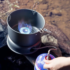 Bulin Q1 - The Ultimate Outdoor Stove with Alcohol and Gas Burner with Cookware