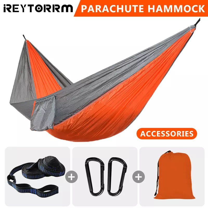 Camping Hammock For Single 220x100cm Outdoor Hunting Survival Portable Garden Yard