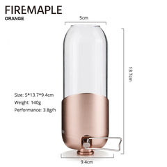 Fire Maple Orange Gas Lantern Outdoor Propane Isobutane Fuel Lights For Camping Hiking