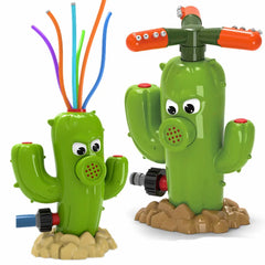 Cactus Sprinkler Outdoor Water Spray Toy Backyard Garden Water Toys Summer Yard
