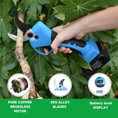 21V Cordless Lithium-ion Progressive Pruning Shear Efficient scissors Bonsai Electric