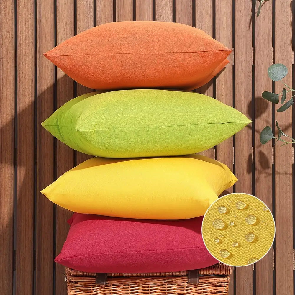 Decorative Outdoor Cushion Cover, Waterproof Throw Pillow Cover, Patio Furniture