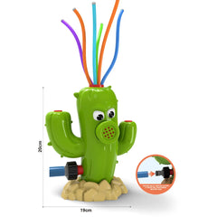 Cactus Sprinkler Outdoor Water Spray Toy Backyard Garden Water Toys Summer Yard