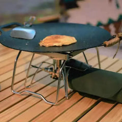 Outdoor Portable Folding Camping Barbecue Mini Alcohol Gas Stove Bracket 304 Stainless