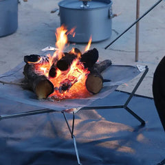 Portable Camping Grill Stand, Bonfire Barbecue Grill, Large Cookware, Charcoal Grill