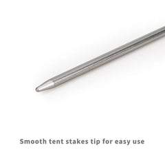 TiTo 8pcs/12pcs Titanium Tent Pegs Titanium Tent Nail Outdoor Camping Tent Accessory