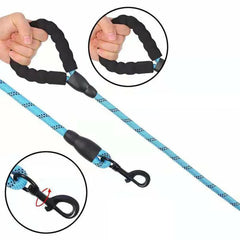 Nylon Dog Harness Leash For Medium Large Dogs Leads Pet Training Running Walking