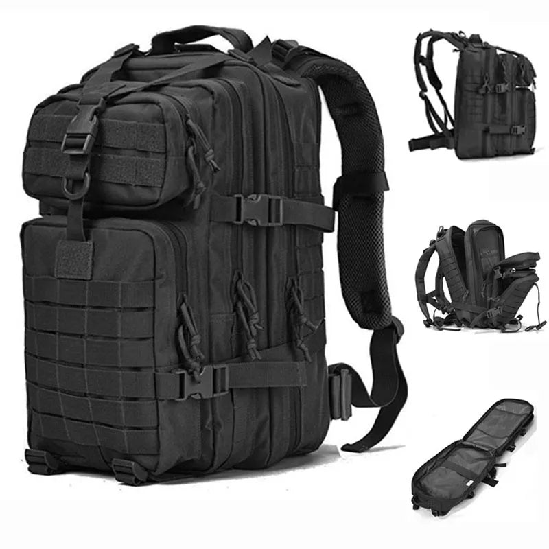 50L Army Tactical Backpack Molle Military Bag Outdoor Waterproof Hunting Backpack