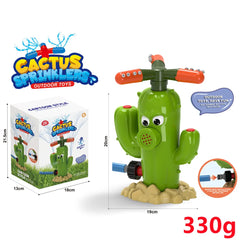 Cactus Sprinkler Outdoor Water Spray Toy Backyard Garden Water Toys Summer Yard