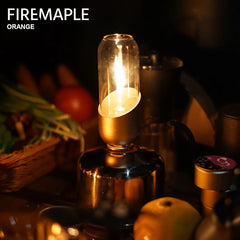 Fire Maple Orange Gas Lantern Outdoor Propane Isobutane Fuel Lights For Camping Hiking