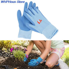 2PCS Kids Protective Hand Gloves Durable Garden Gloves for Children Waterproof Cleaning