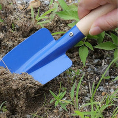 Kids Candy Color Garden Tools Mini Metal Trowel with Wooden Handle Gardening Tools
