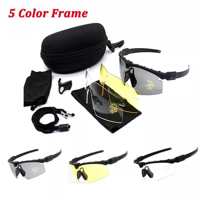 Tactical Polarized Glasses Sport Shooting Glasses UV400 Protection Sunglasses Military