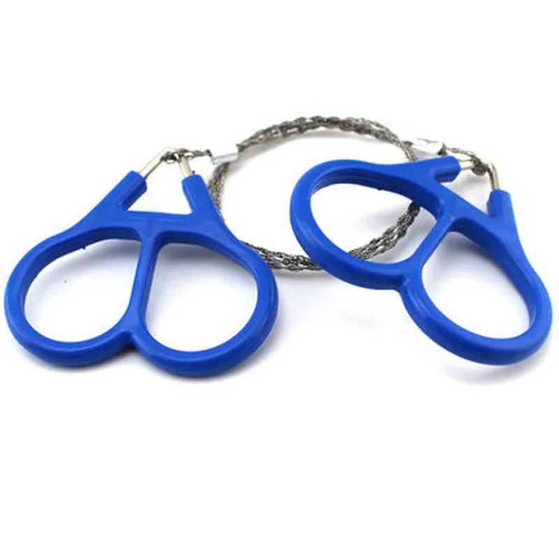 Practical Emergency Hand Chain Saw Survival Gear Manual Stainless Steel Wire Saw Ring