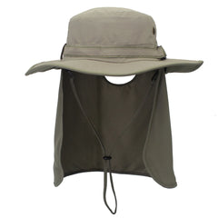 Wide Brim Men Women Bucket Hat With String Waterproof Outdoor Fishing Hunting Hat