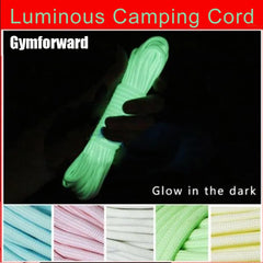 6 Meters Camping Rope Survival Luminous Camping Cord Hiking Climbing Ropes 550LB