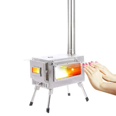 Tent Stove Camping Wood Stove Folding Stoves Fire Wood Heater For Winter Portable
