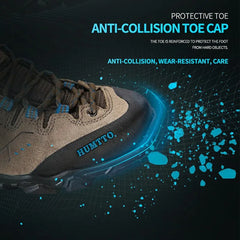 HUMTTO Hiking Shoes Men's Non-slip Outdoor Sneakers for Men Leather Winter Climbing