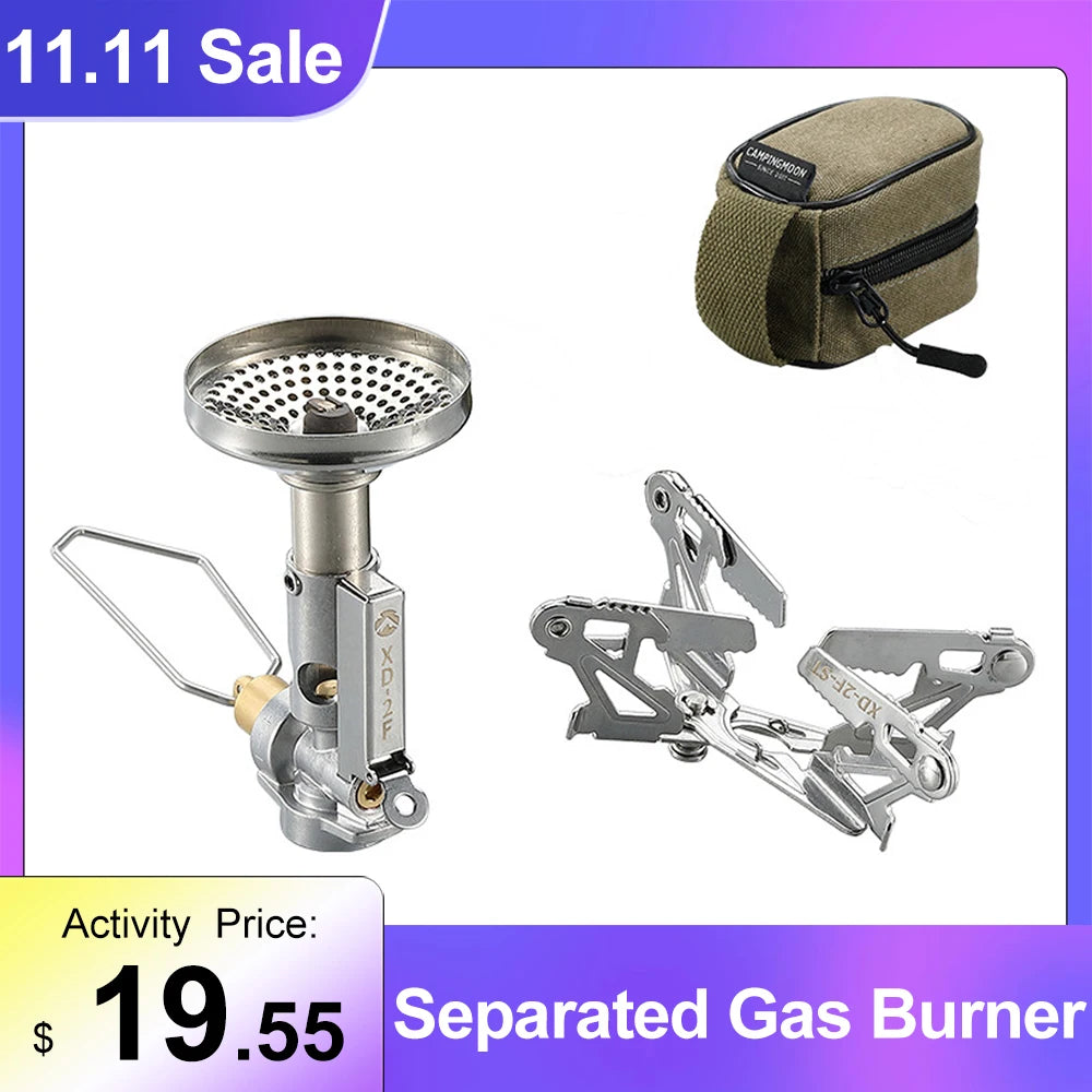 CAMPINGMOON XD-2F Outdoor Split-type Camping Furnace Separated Gas Burner