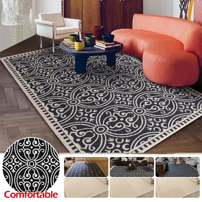 Home Printing Abstract Carpet Minimalist Comfortable High Specification Rug Simple Care