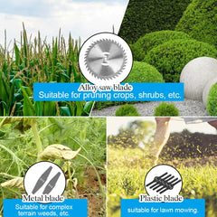 Handheld Electric Lawn Mower Foldable Trimmer Adjustable Garden Pruning Cutting Power