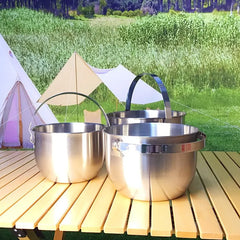 Stainless Steel Soup Pot Stock Pot Set with Lid Kitchenware Stew Pot Cooking Tools