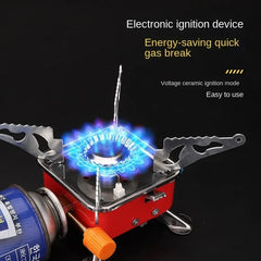 Camping Gas Stove Mini Big Power Heater Gas Stove Cookware Outdoor Tourist Burner