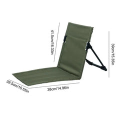 Outdoor Beach Lazy Chair Camping Folding Backrest Chair Comfortable Stadium Seats