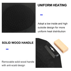 Widesea Camping Non Stick Barbecue Plate Outdoor Ovenware Korean BBQ Grill Picnic