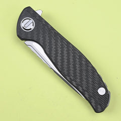 Green Thorn Custom F95 HATI VG10 Blade  Carbon Fiber 3D Titanium Handle Folding Knife