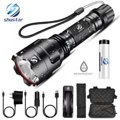 Super bright LED Flashlight 5 lighting modes Led Torch for Night Riding Camping Hiking