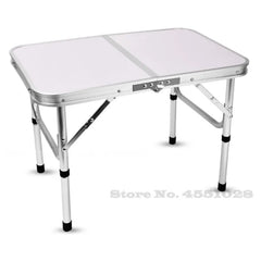 Foldable Aluminum Table For Camping Dinning Light Weight Laptop Bed Desk Adjustable