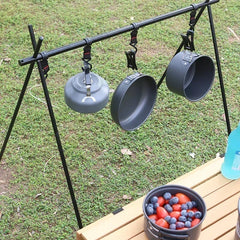 Camping Cookware Set Aluminum 5-6 Person Portable Outdoor Tableware Cookset