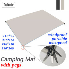 [Top Lander] Ultralight Ground Sheet Waterproof Camping Tent Footprint Mat with Pegs